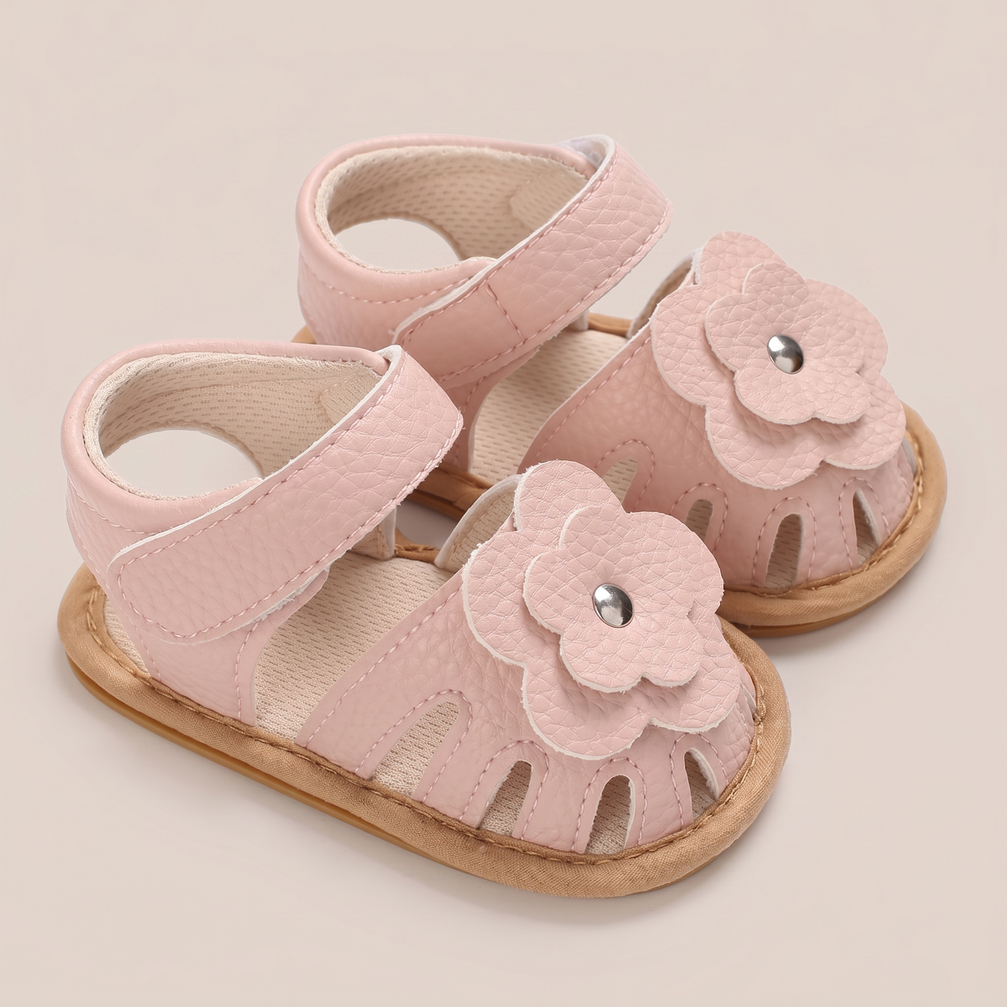 Closed-Toe Flower Sandals