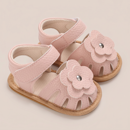Closed-Toe Flower Sandals