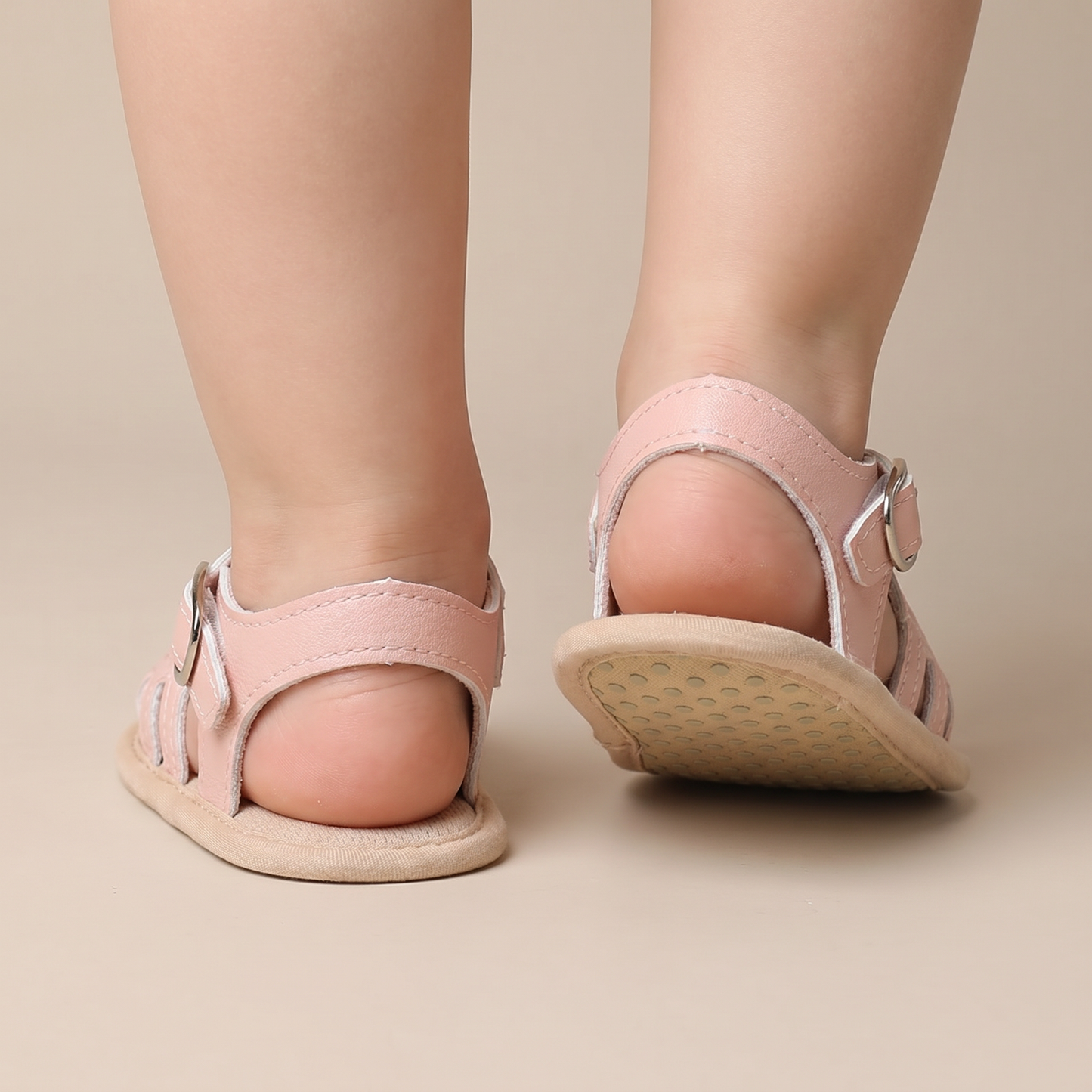 Embroidered Floral Closed-Toe Sandals