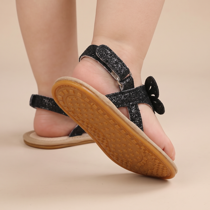 Glitter Butterfly Thong Sandals