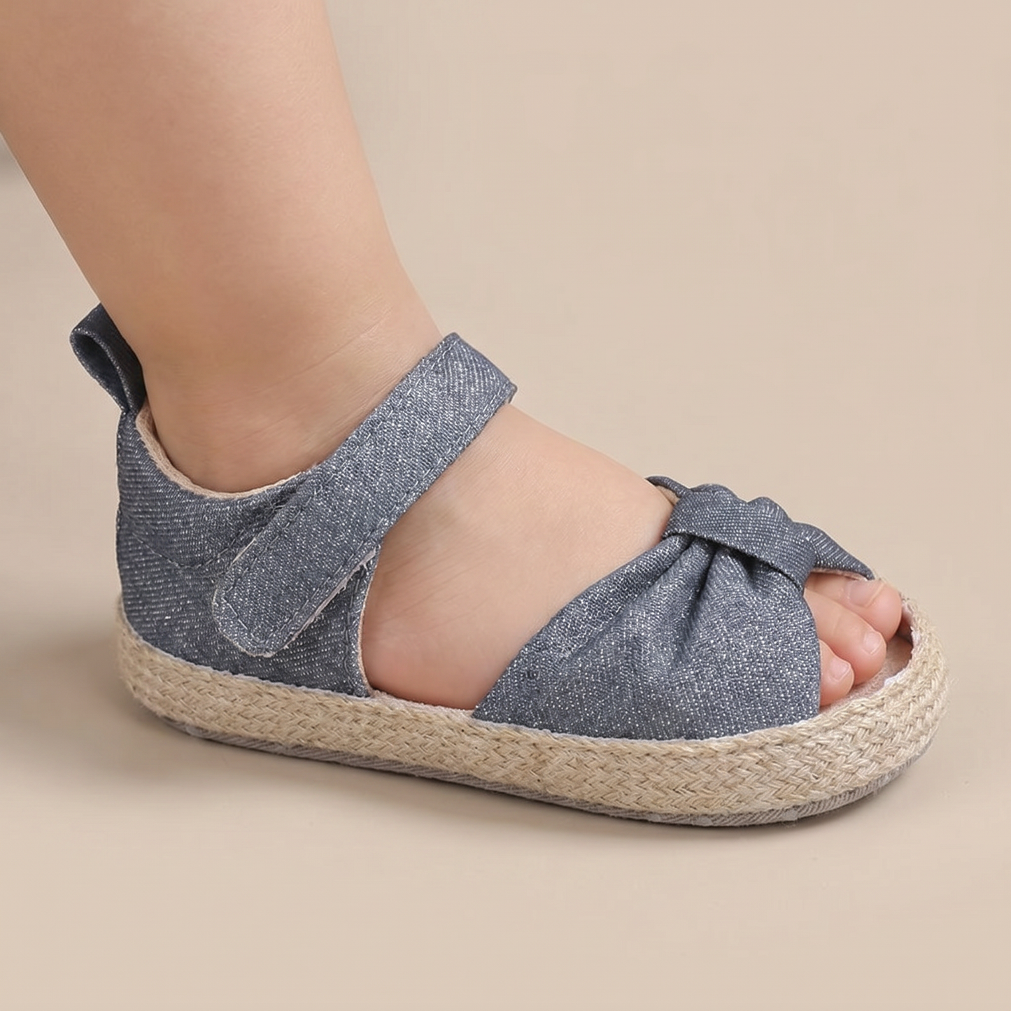 Espadrille Bow T-Strap Sandals