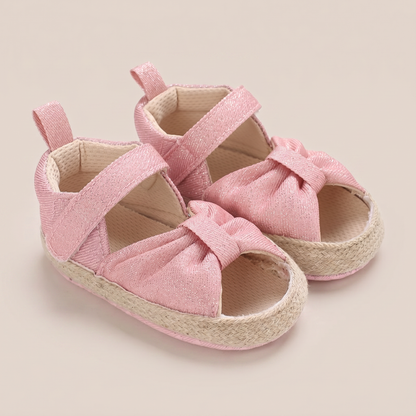 Espadrille Bow T-Strap Sandals