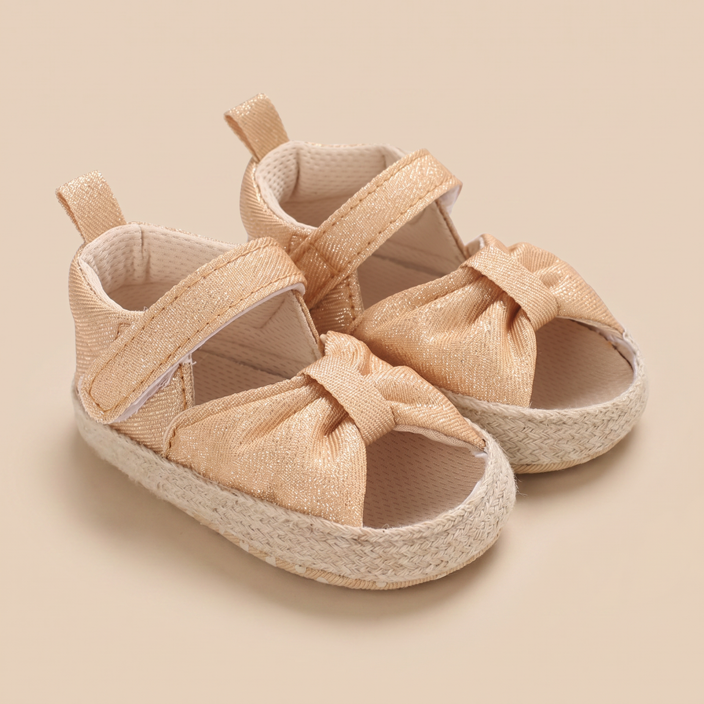 Espadrille Bow T-Strap Sandals