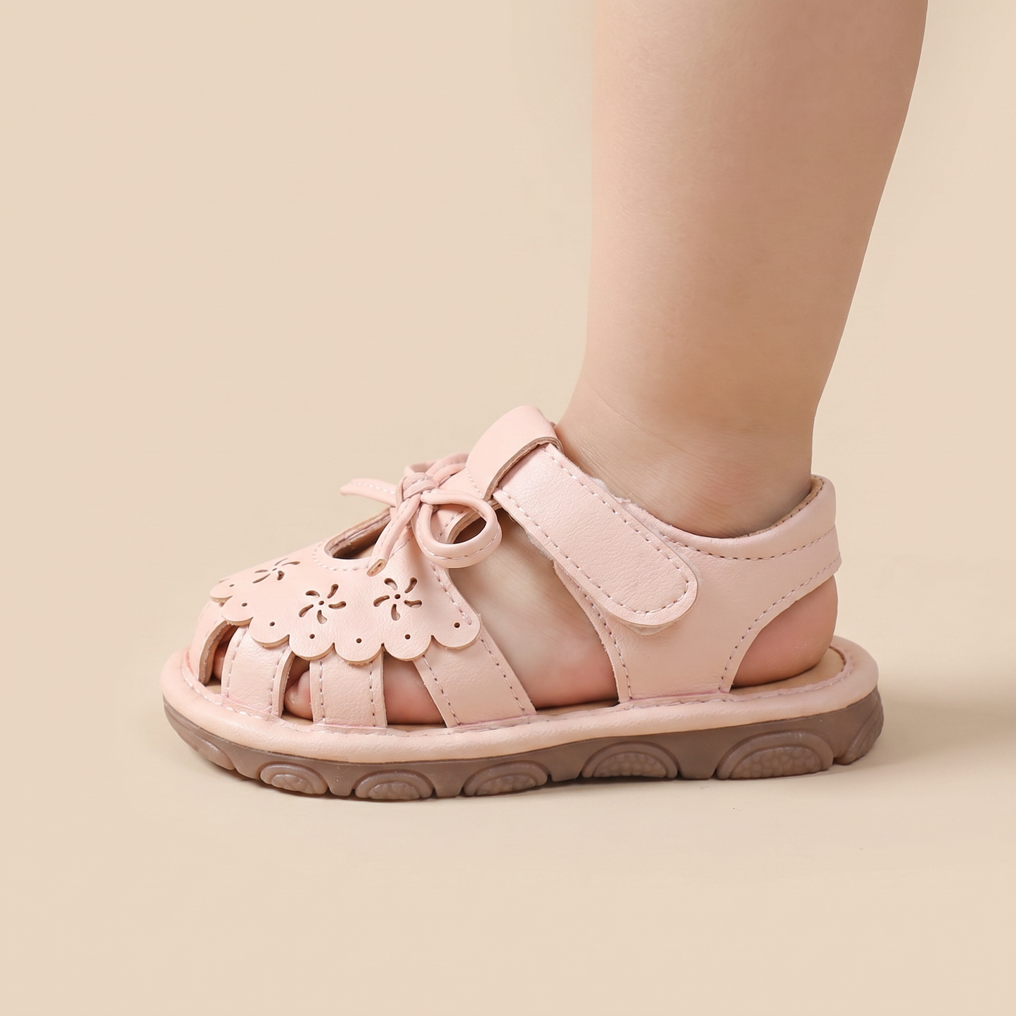 Cutout Bow Tie Sandals