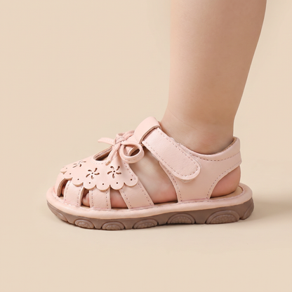 Cutout Bow Tie Sandals