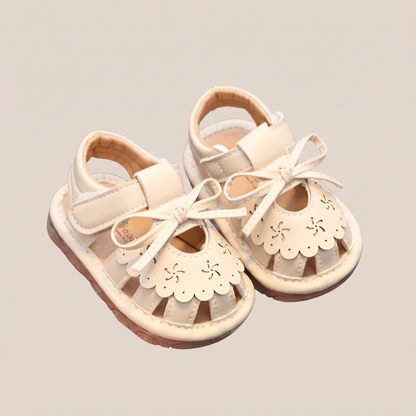 Cutout Bow Tie Sandals