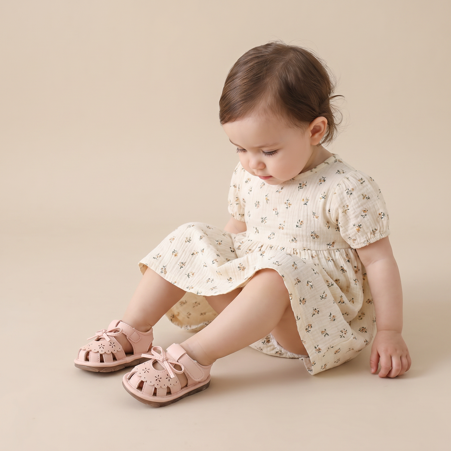 Cutout Bow Tie Sandals