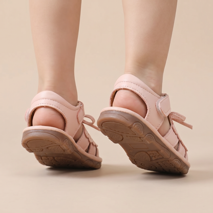 Cutout Bow Tie Sandals