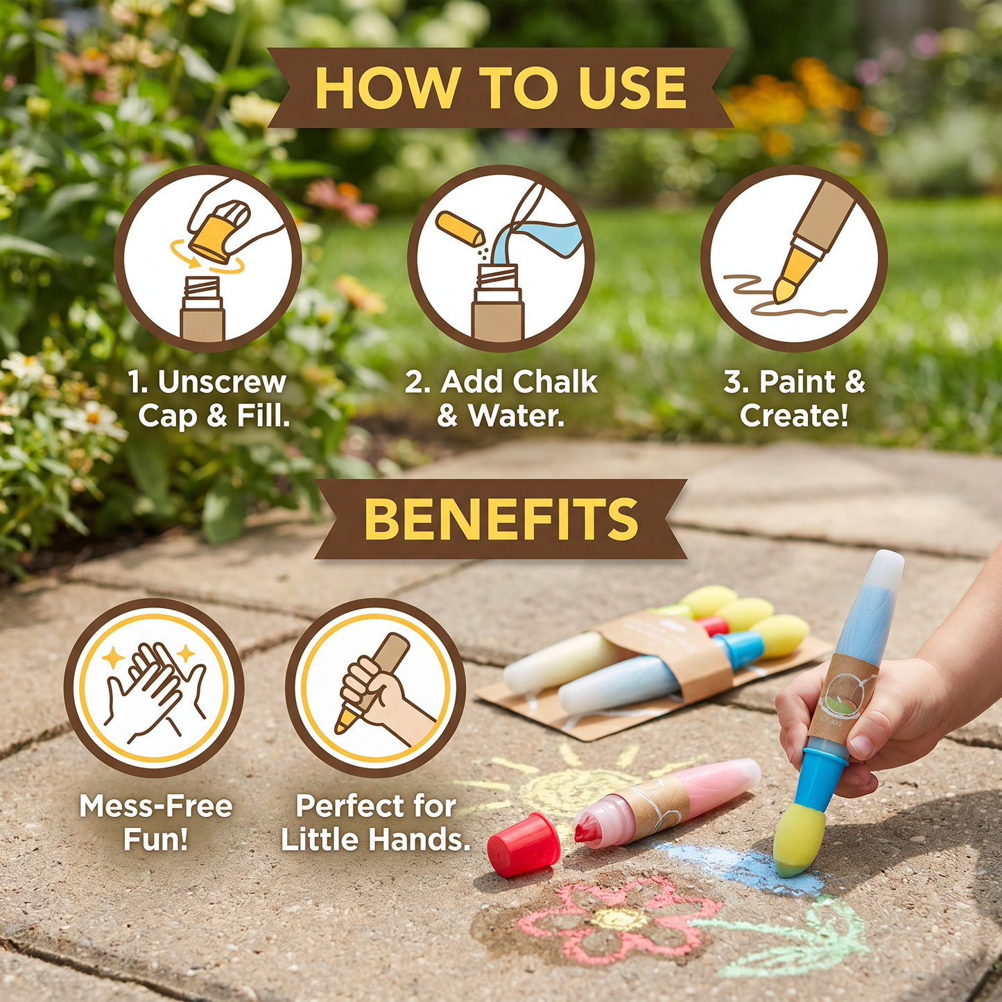 Magical Drawing Pens 3-Piece Set – For Creative Fun on Multiple Surfaces