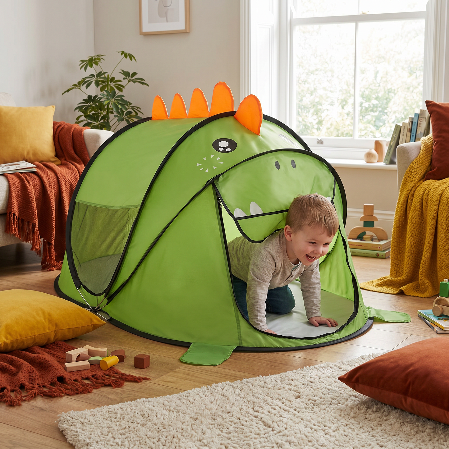 Foldable Dino Play Tent for Kids – Perfect for Warm Days & Cozy Playtime