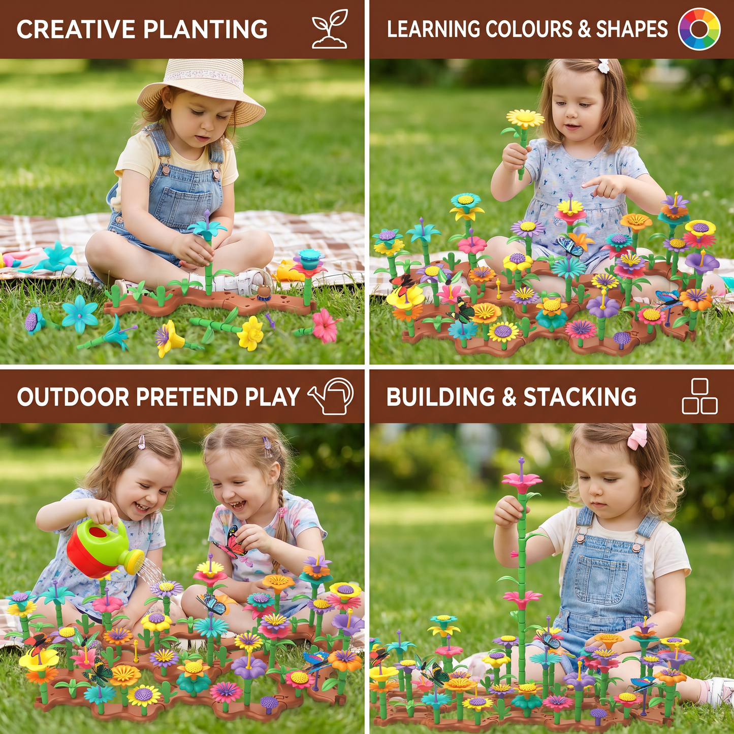 Flower Garden Building Toy for Kids – Creative Planting & Learning Playset for Little Gardeners