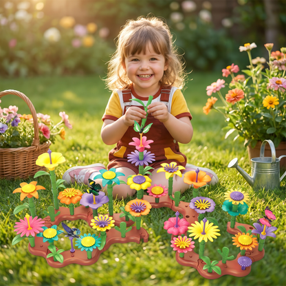Flower Garden Building Toy for Kids – Creative Planting & Learning Playset for Little Gardeners