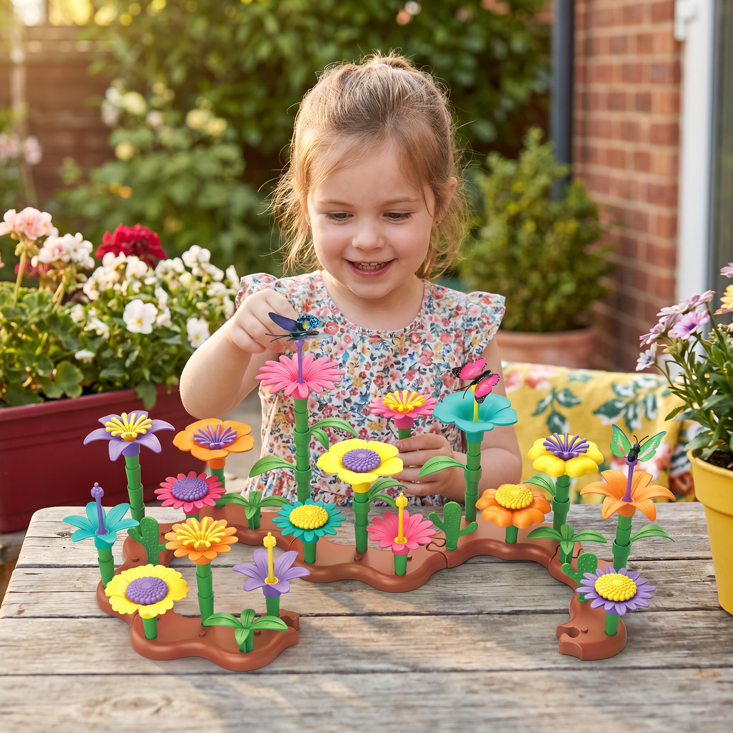 Flower Garden Building Toy for Kids – Creative Planting & Learning Playset for Little Gardeners