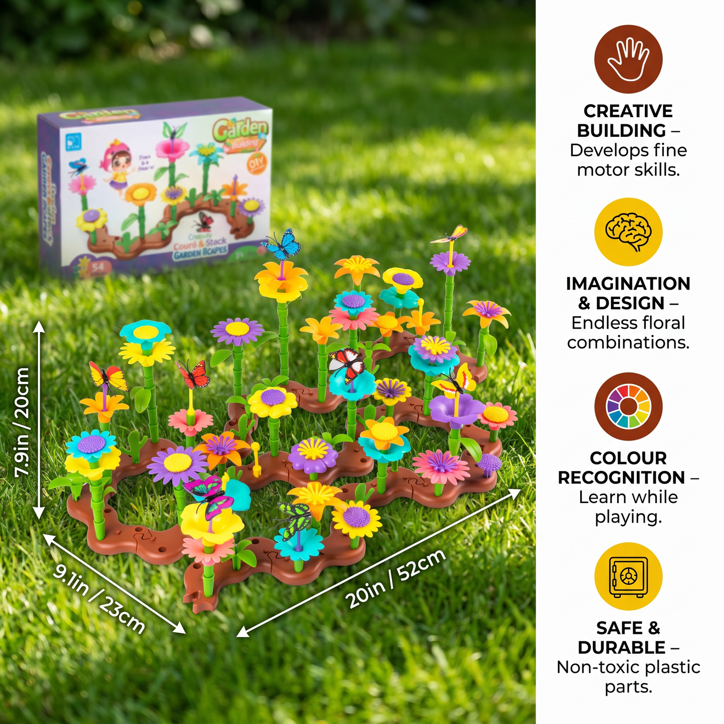 Flower Garden Building Toy for Kids – Creative Planting & Learning Playset for Little Gardeners