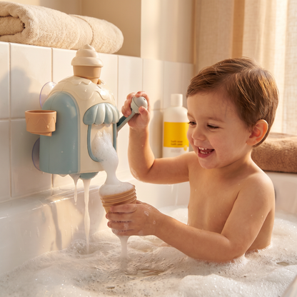 Ice Cream Machine Baby Bath Toy with Bubble Maker