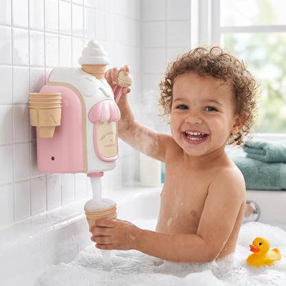 Ice Cream Machine Baby Bath Toy with Bubble Maker