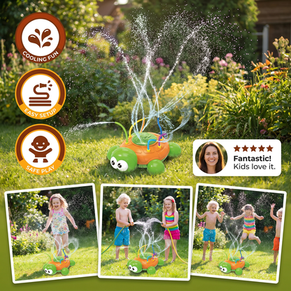 Turtle Water Sprinkler – Rotating Garden Fun for Kids on Hot Summer Days
