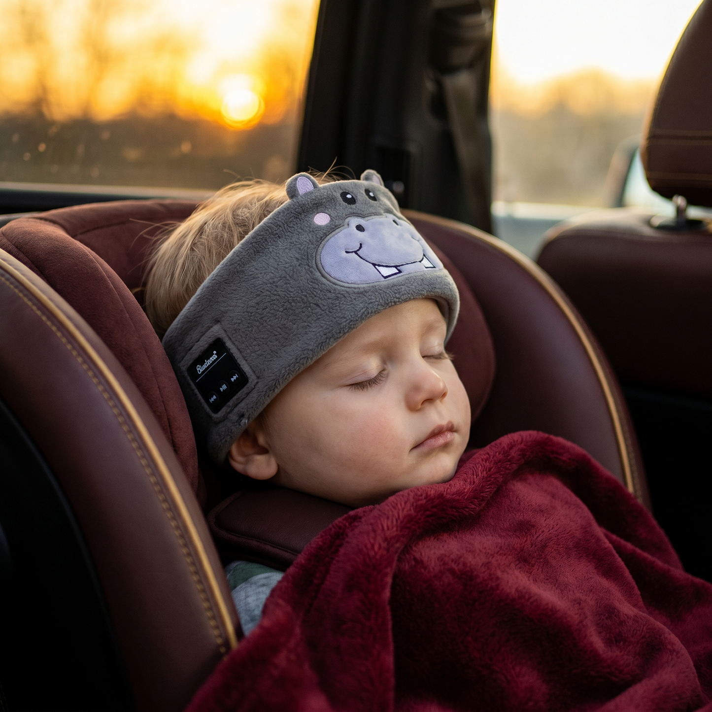 2-in-1 Sleep Headband with Bluetooth Speakers – Soft Wireless Headband for Travel & Sleep