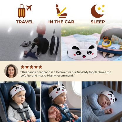 2-in-1 Sleep Headband with Bluetooth Speakers – Soft Wireless Headband for Travel & Sleep
