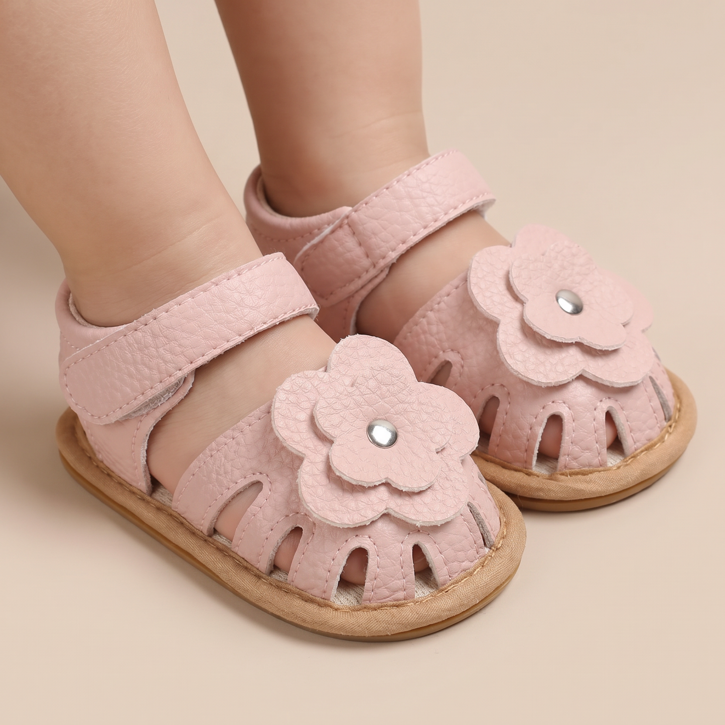 Flower Cutout Sandals