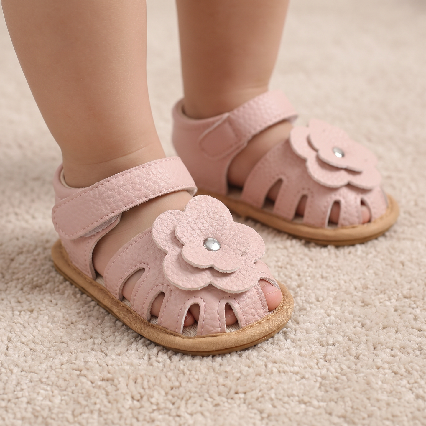 Flower Cutout Sandals