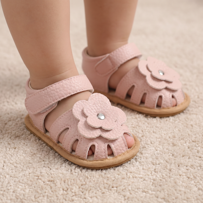 Flower Cutout Sandals