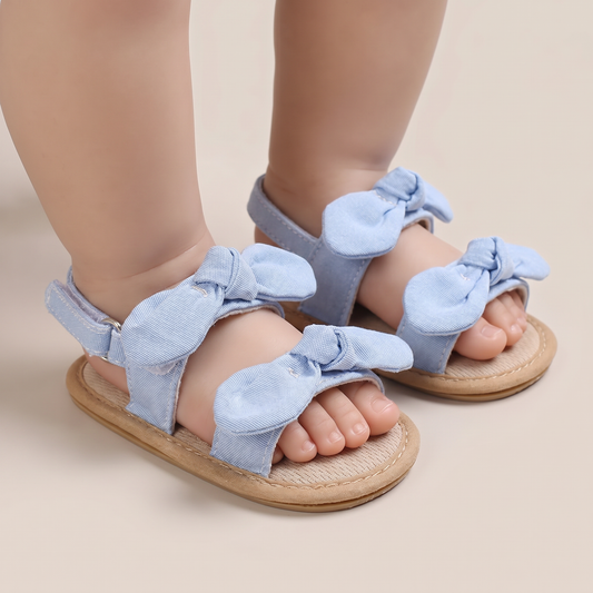 Bunny Ear Bow Sandals Blue