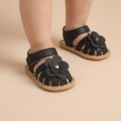 Closed-Toe Flower Sandals