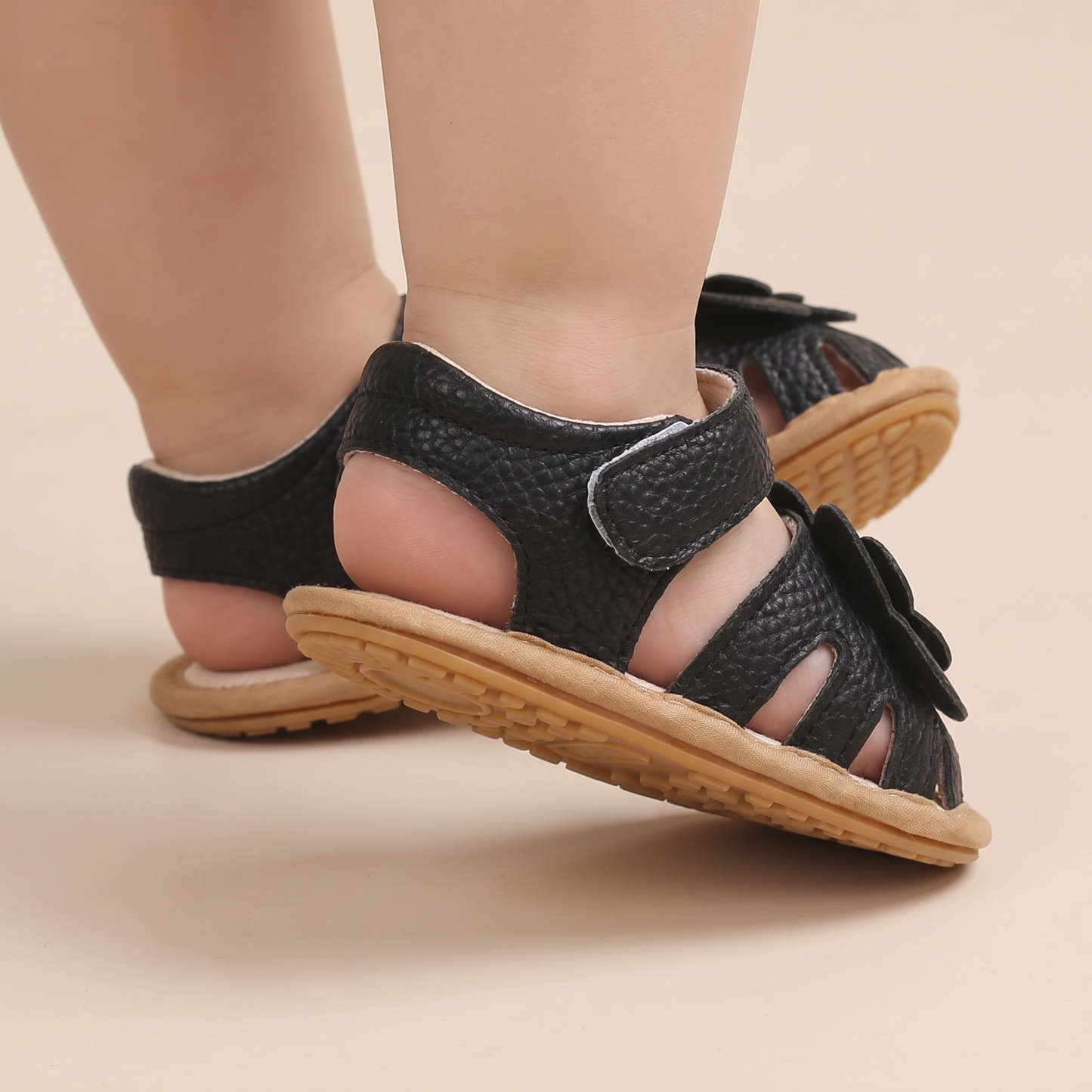 Closed-Toe Flower Sandals