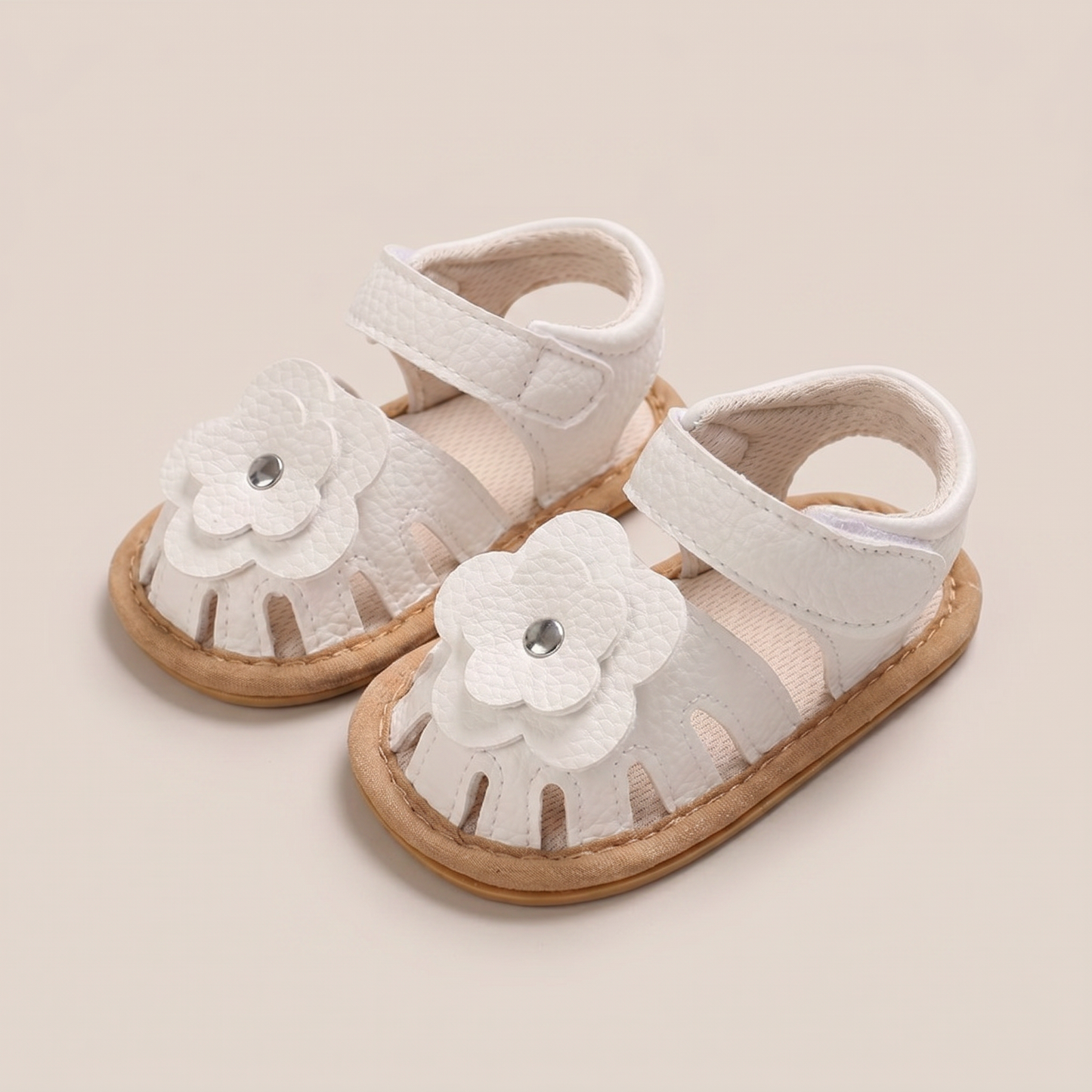 Closed-Toe Flower Sandals