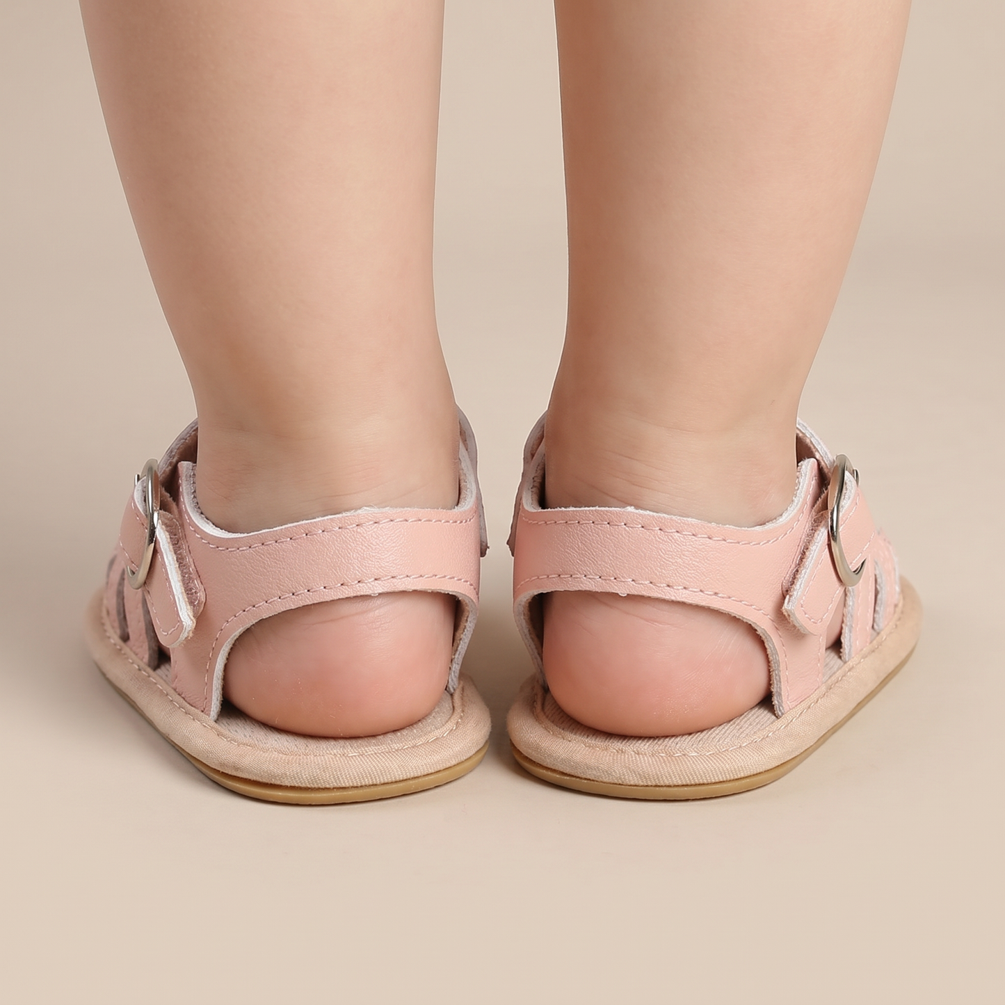 Embroidered Floral Closed-Toe Sandals