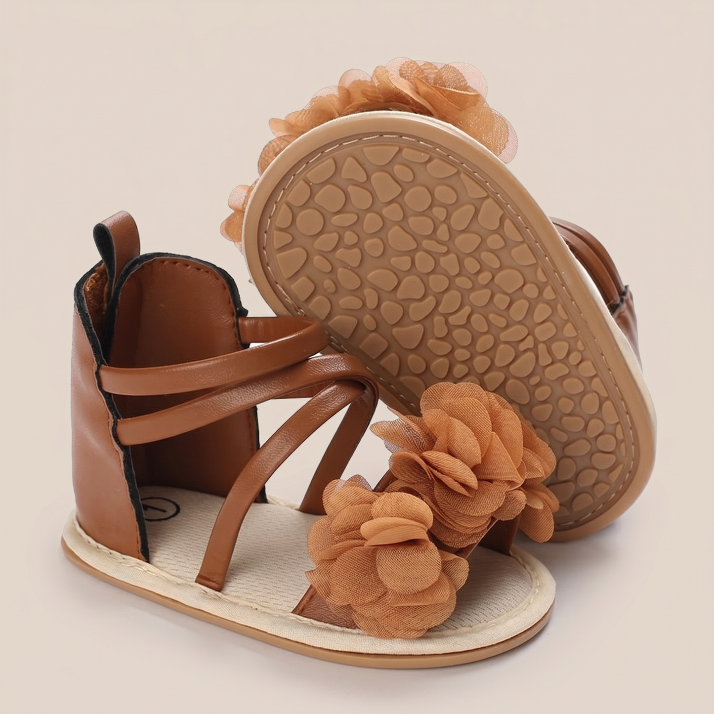 Gladiator Ruffle Flower Sandals