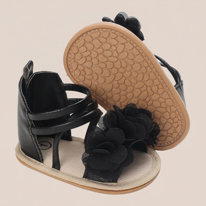Gladiator Ruffle Flower Sandals