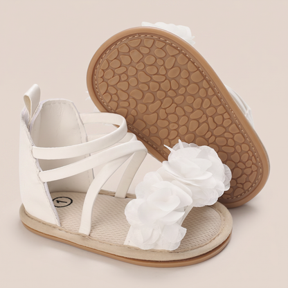 Gladiator Ruffle Flower Sandals