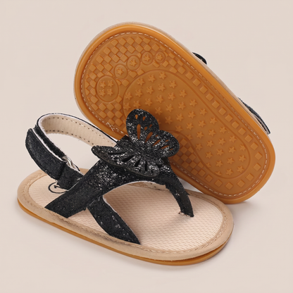 Glitter Butterfly Thong Sandals