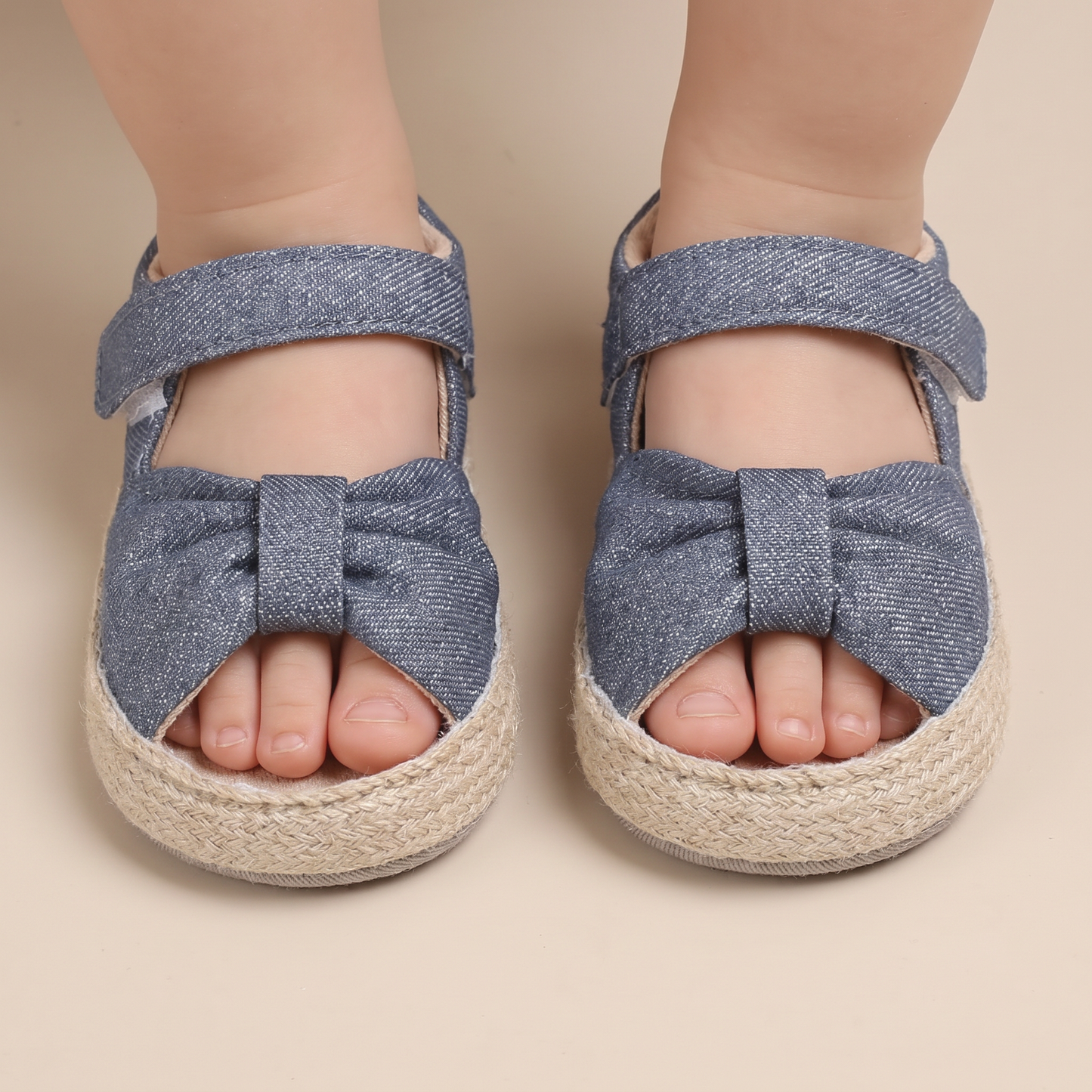 Espadrille Bow T-Strap Sandals