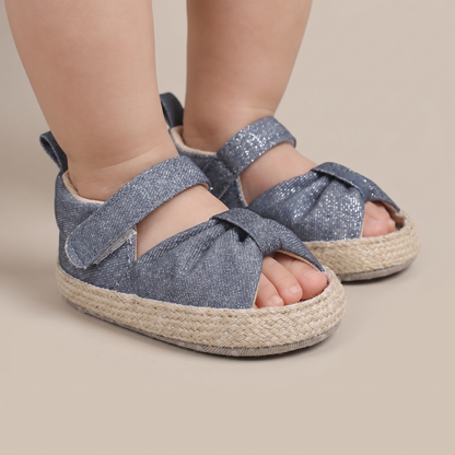 Espadrille Bow T-Strap Sandals