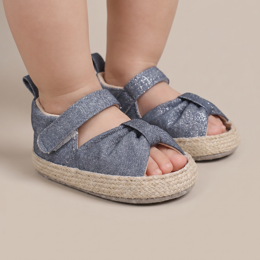 Espadrille Bow T-Strap Sandals