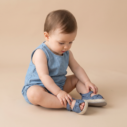 Espadrille Bow T-Strap Sandals