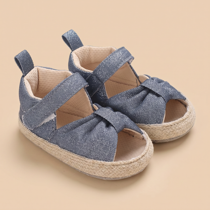 Espadrille Bow T-Strap Sandals