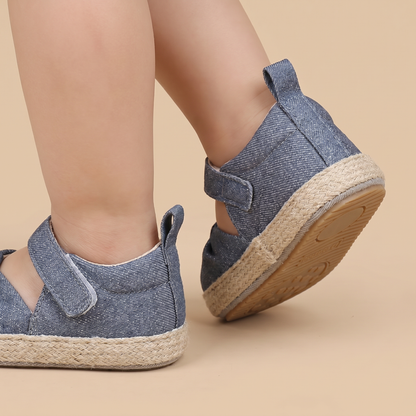 Espadrille Bow T-Strap Sandals