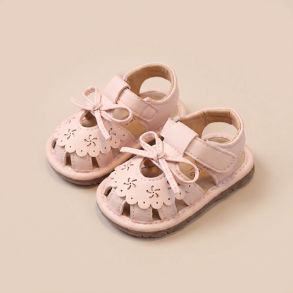 Cutout Bow Tie Sandals