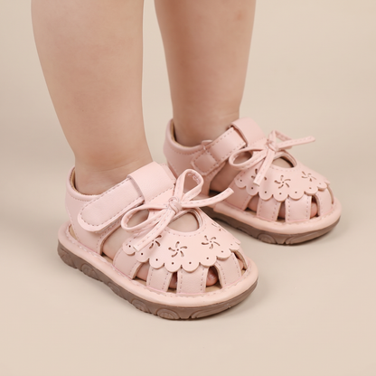 Cutout Bow Tie Sandals