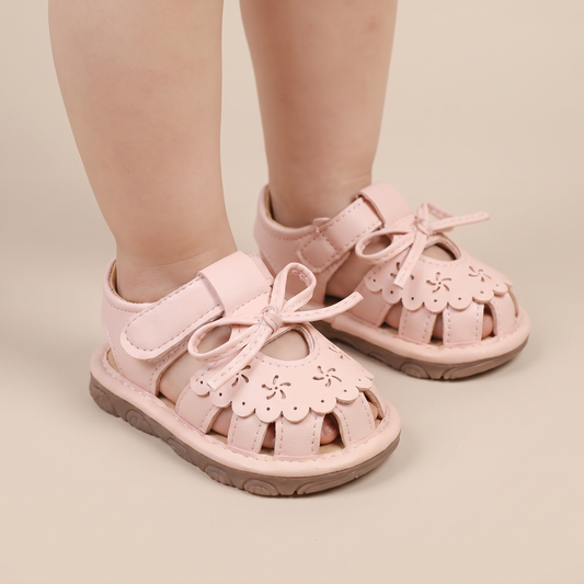 Cutout Bow Tie Sandals