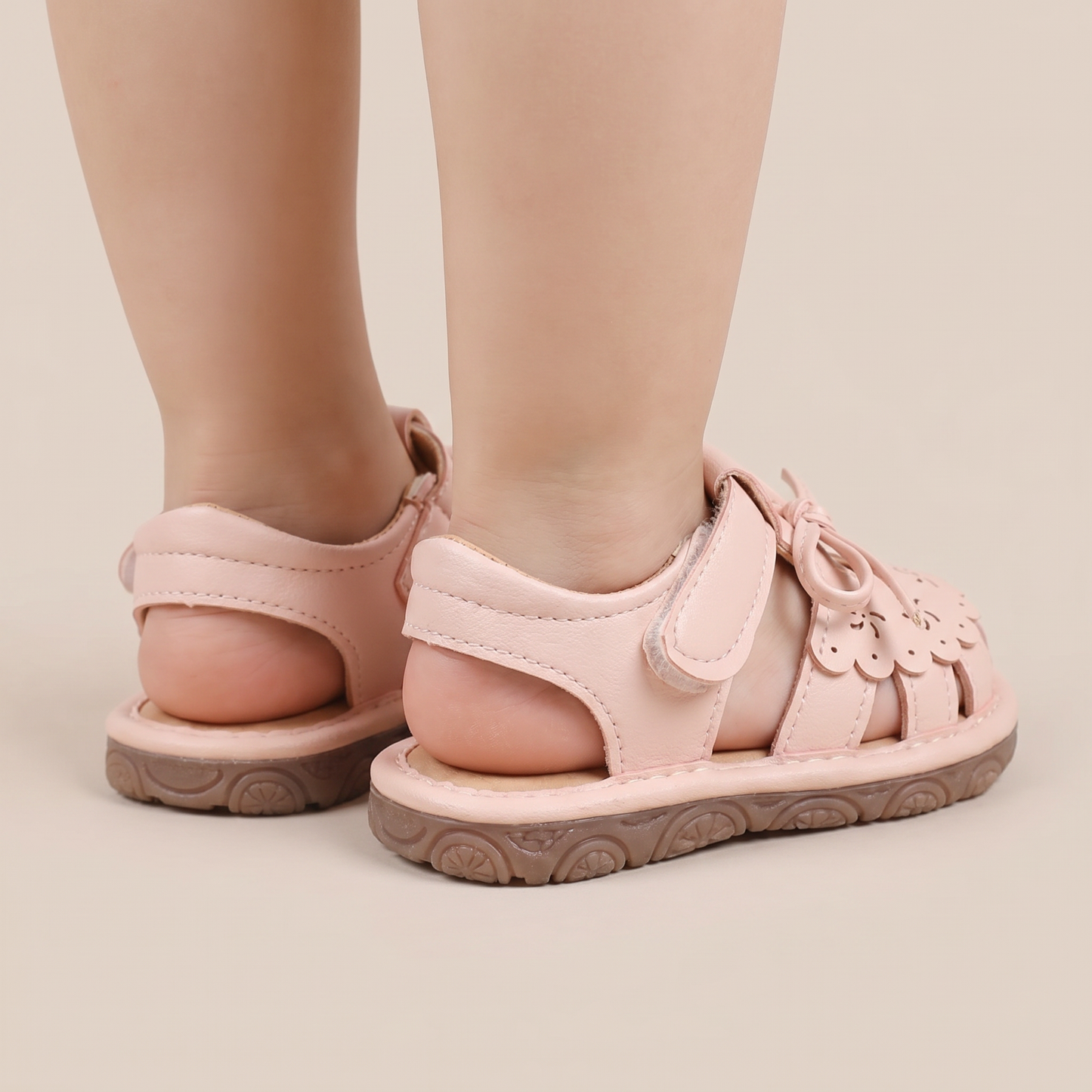 Cutout Bow Tie Sandals
