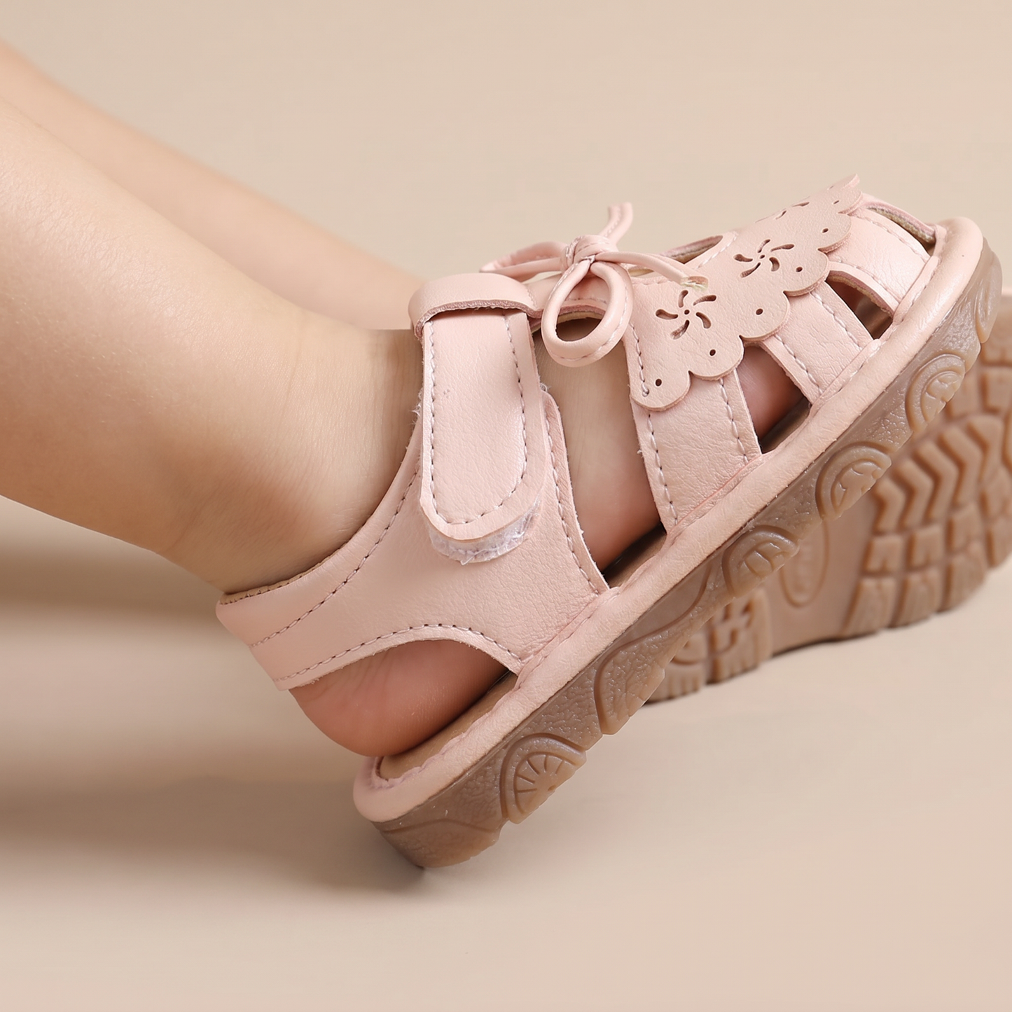 Cutout Bow Tie Sandals