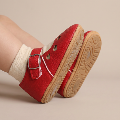 Heart Cutout Mary Jane Shoes