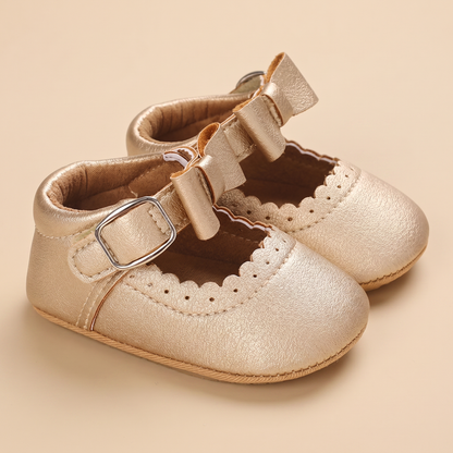 Scallop Bow Mary Jane Shoes
