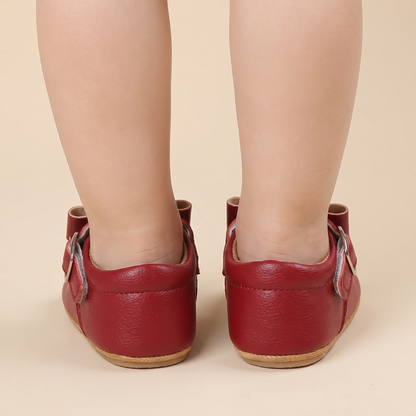 Scallop Bow Mary Jane Shoes