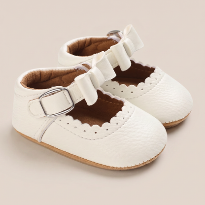 Scallop Bow Mary Jane Shoes